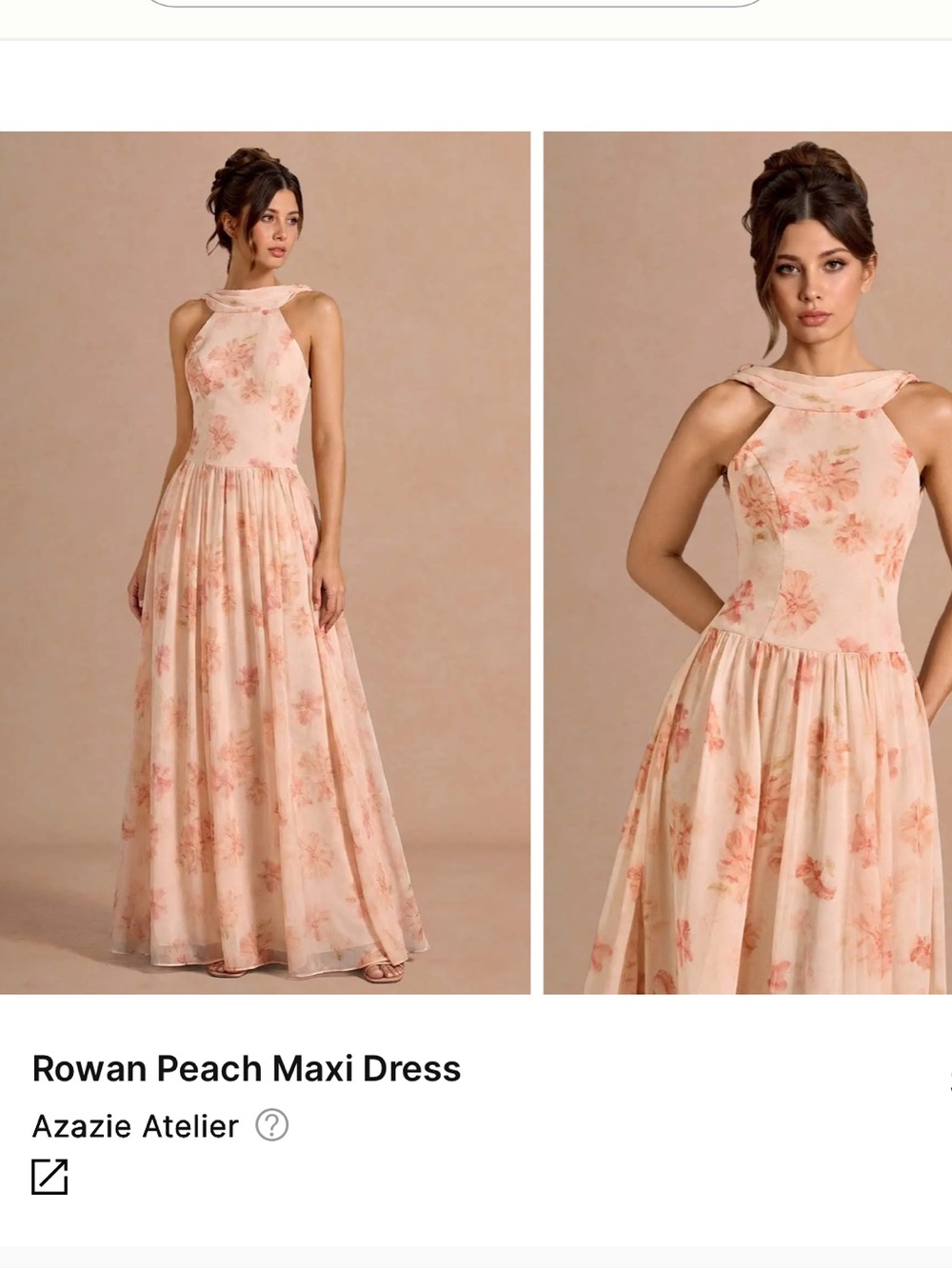 NWT: Women Wedding Guest Dress:  Floral Maxi Dress in Soft Pink